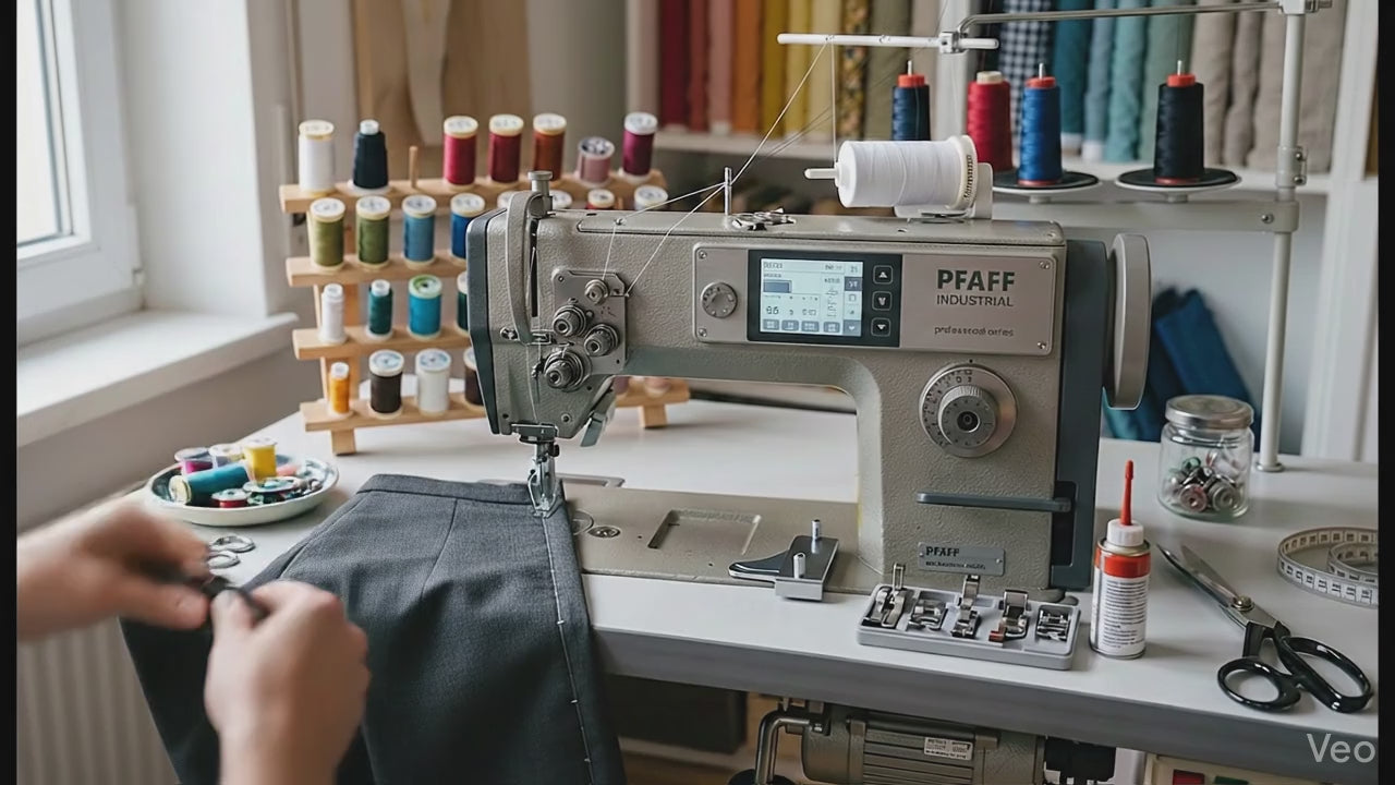 Video laden: Hose kürzen mit Nähmaschine und Nähutensilien